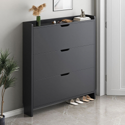 Παπουτσοθήκη MDF - Melamine Απόχρωση Γκρι  80x17x115cm