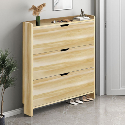Παπουτσοθήκη MDF - Melamine Απόχρωση Sonoma  80x17x115cm