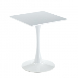 BREAK Τραπέζι MDF Μαύρο, Βάση Μέταλλο Βαφή Μαύρο  60x60cm H.75cm