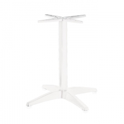 FACTORY Βάση Τραπεζιού Αλουμίνιο Απόχρωση Άσπρο (2,30kg)  66x66cm H.69cm