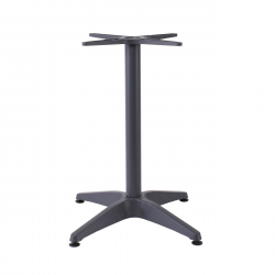 FACTORY Βάση Τραπεζιού Αλουμίνιο Απόχρωση Ανθρακί (2,30kg)  66x66cm H.69cm