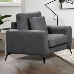 TIPO Πολυθρόνα Σαλονιού - Καθιστικού, Ύφασμα Γκρι  101x88x92cm