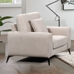 TIPO Πολυθρόνα Σαλονιού - Καθιστικού, Ύφασμα Μπεζ  101x88x92cm