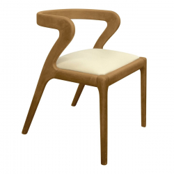 AVERY Καρέκλα Τραπεζαρίας, Απόχρωση Φυσικό, Pu Εκρού  50x55x72cm