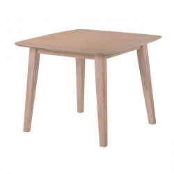 DOM Τραπέζι, Mdf Απόχρωση Oak  90x90x74cm