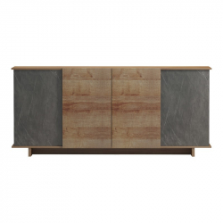 Μπουφές Zafore  pakoworld σε oak - καφέ antique απόχρωση 180x45x80εκ