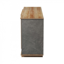 Μπουφές Zafore  pakoworld σε oak - καφέ antique απόχρωση 180x45x80εκ
