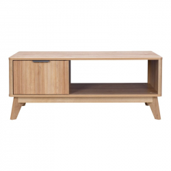 Τραπέζι σαλονιού Hamea pakoworld mdf σε φυσική απόχρωση 110x55,2x45εκ