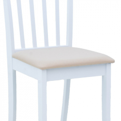 Καρέκλα Houston pakoworld σε λευκή απόχρωση 40x49x94εκ