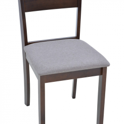 Καρέκλα Dallan  pakoworld σε καρυδί απόχρωση 40x47.5x89εκ