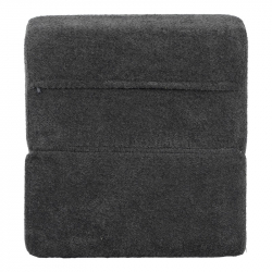 Πολυθρόνα-Κρεβάτι Ferderina pakoworld ύφασμα σε ανθρακί απόχρωση 90x76x65εκ