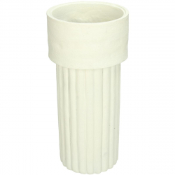 Βάζο ArteLibre Ιβουάρ Polyresin 12.4x12.4x25.5cm