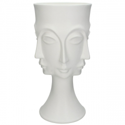 Βάζο ArteLibre Λευκό Κεραμικό 17.4x16x33cm