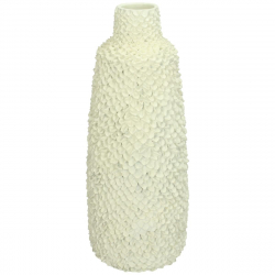 Βάζο ArteLibre Ιβουάρ Polyresin 12.7x12.7x30.7cm