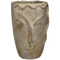 Κασπώ ArteLibre Πρόσωπο Χρυσό Τσιμέντο 15x14.5x22.5cm
