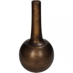 Βάζο ArteLibre Μπρονζέ Αλουμίνιο 11x11x23cm