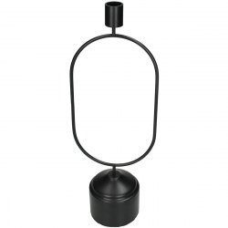 Κηροπήγιο ArteLibre Μαύρο Μέταλλο 13x8.5x36cm
