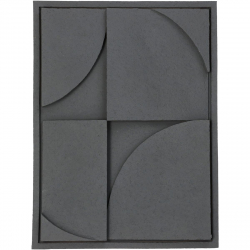 Διακοσμητικό Τοίχου ArteLibre Γκρι Polyresin 29.5x3.5x39.5cm