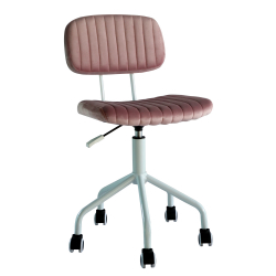 Καρέκλα Γραφείου ArteLibre ANUBIS Ροζ Βελούδο 53x43x85-93.5cm Καρέκλα Γραφείου ArteLibre ANUBIS Ροζ Βελούδο 53x43x85-93.5cm