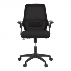Καρέκλα γραφείου Reji pakoworld mesh ύφασμα μαύρο 58x60x89-99εκ