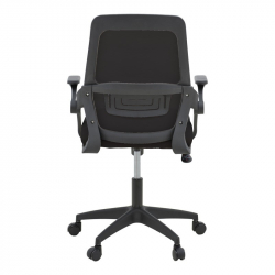 Καρέκλα γραφείου Reji pakoworld mesh ύφασμα μαύρο 58x60x89-99εκ