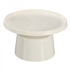 Τραπέζι σαλονιού Ginoze Inart μέταλλο σε λευκή απόχρωση Φ70x38εκ