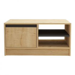 Τραπέζι σαλονιού Narli pakoworld σε oak απόχρωση 90x60x45εκ