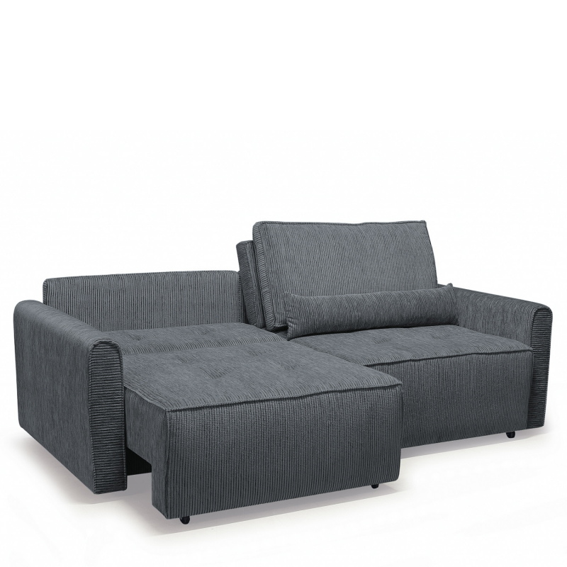 Καναπές Κρεβάτι Τριθέσιος ArteLibre SHELBY Γκρι 215x110x90cm Καναπές Κρεβάτι Τριθέσιος ArteLibre SHELBY Γκρι 215x110x90cm