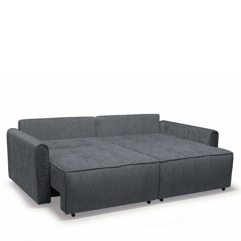 Καναπές Κρεβάτι Τριθέσιος ArteLibre SHELBY Γκρι 215x110x90cm Καναπές Κρεβάτι Τριθέσιος ArteLibre SHELBY Γκρι 215x110x90cm
