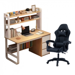 Φοιτητικό πακέτο επίπλων γραφείου Path pakoworld σετ 2τεμ