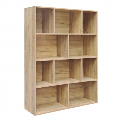 Βιβλιοθήκη Evergin pakoworld mdf σε oak απόχρωση 100x30x135εκ