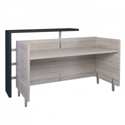 Reception PROGRESS Απόχρωση Elm - Sky Grey  180x75x110cm