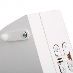 Τραπέζι Talen pakoworld σε λευκή απόχρωση Φ80x74εκ