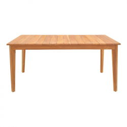 Τραπέζι Ory pakoworld teak ξύλο σε φυσική απόχρωση 160x80x75εκ