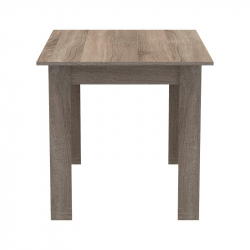 Τραπεζαρία Manka-Bella pakoworld σετ 5τεμ σε sonoma truffle απόχρωση 110x80x70εκ