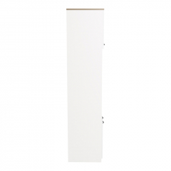Ντουλάπα κουζίνας Rowan pakoworld σε λευκή-sonoma απόχρωση 60x42x182εκ