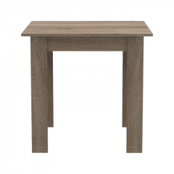 Τραπεζαρία Manka I-Bella pakoworld σετ 3τεμ σε sonoma truffle απόχρωση 80x80x77εκ