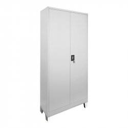 Ντουλάπα Ugren pakoworld μέταλλο σε απόχρωση ανοιχτό γκρι 90x40x190εκ