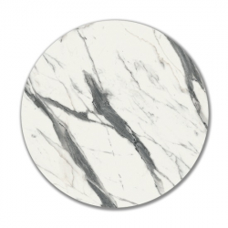 HPL Φ69 ΕΠΙΦΑΝΕΙΑ WHITE CARRARA 12mm Φ69εκ.
