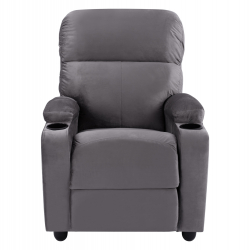 ΠΟΛΥΘΡΟΝΑ ΓΚΡΙ ΒΕΛΟΥΔΟ RELAX ΜΕ ΜΗΧΑΝΙΣΜΟ HM0122.10 80x92x102Υ εκ.
