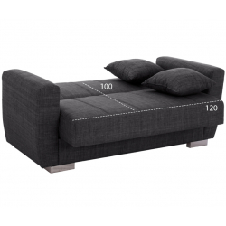 ΚΑΝΑΠΕΣ ΚΡΕΒΑΤΙ POLYA ΔΙΘΕΣΙΟΣ ΓΚΡΙ HM3241.03 150x84x88 εκ.