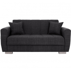 ΚΑΝΑΠΕΣ ΚΡΕΒΑΤΙ POLYA ΔΙΘΕΣΙΟΣ ΓΚΡΙ HM3241.03 150x84x88 εκ.