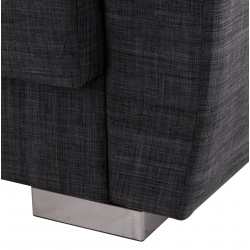 ΚΑΝΑΠΕΣ ΚΡΕΒΑΤΙ POLYA ΔΙΘΕΣΙΟΣ ΓΚΡΙ HM3241.03 150x84x88 εκ.