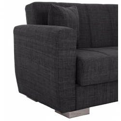 ΚΑΝΑΠΕΣ ΚΡΕΒΑΤΙ POLYA ΔΙΘΕΣΙΟΣ ΓΚΡΙ HM3241.03 150x84x88 εκ.