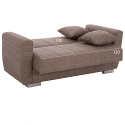 ΚΑΝΑΠΕΣ ΚΡΕΒΑΤΙ POLYA ΔΙΘΕΣΙΟΣ ΚΑΦΕ HM3241.02 150x84x88 εκ.