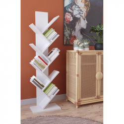 Βιβλιοθήκη ArteLibre AZIZI Λευκό Μοριοσανίδα 35x19.5x130cm Βιβλιοθήκη ArteLibre AZIZI Λευκό Μοριοσανίδα 35x19.5x130cm