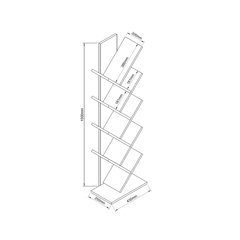 Βιβλιοθήκη ArteLibre AZIZI Λευκό Μοριοσανίδα 35x19.5x130cm Βιβλιοθήκη ArteLibre AZIZI Λευκό Μοριοσανίδα 35x19.5x130cm