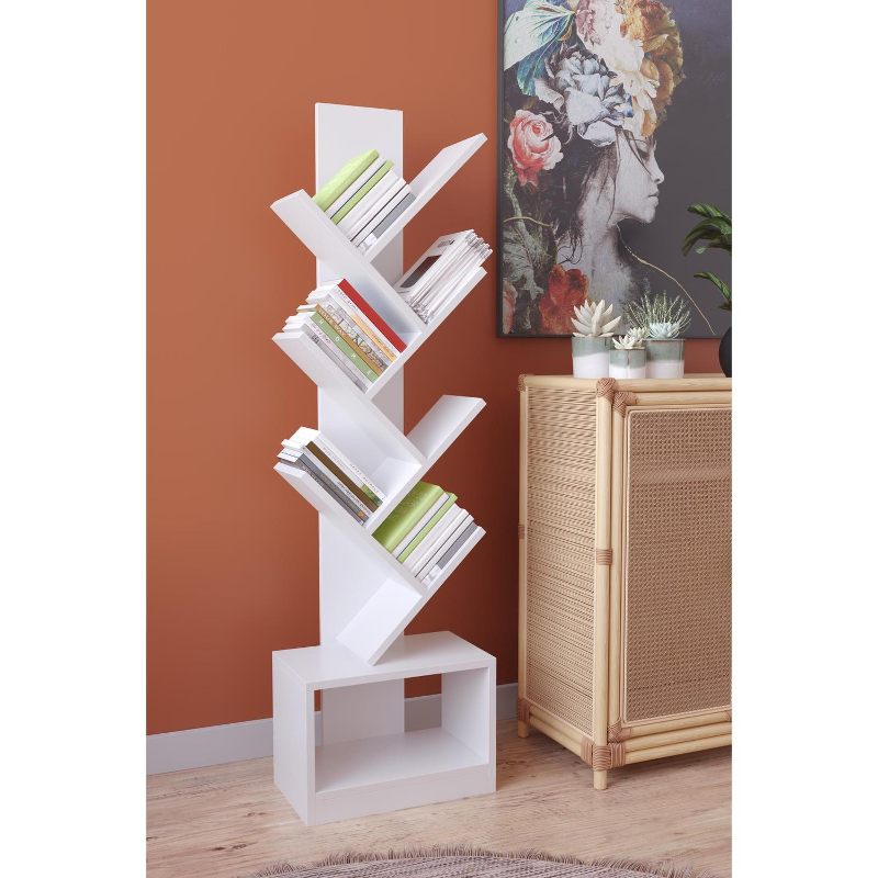 Βιβλιοθήκη ArteLibre BADRU Λευκό Μοριοσανίδα 40x19.5x150cm Βιβλιοθήκη ArteLibre BADRU Λευκό Μοριοσανίδα 40x19.5x150cm