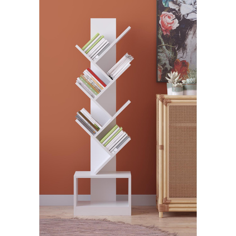 Βιβλιοθήκη ArteLibre BADRU Λευκό Μοριοσανίδα 40x19.5x150cm Βιβλιοθήκη ArteLibre BADRU Λευκό Μοριοσανίδα 40x19.5x150cm