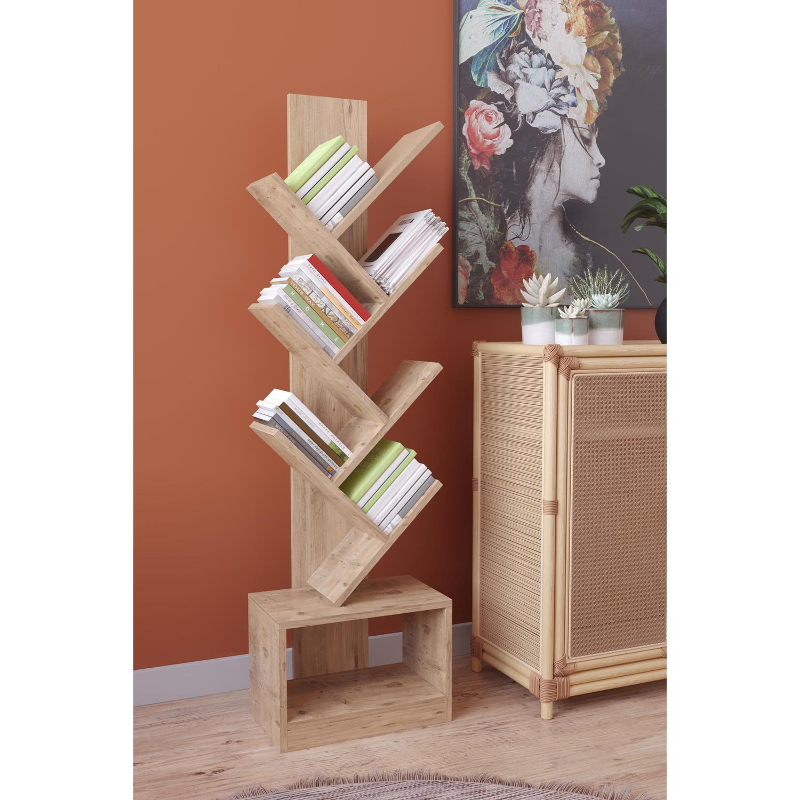 Βιβλιοθήκη ArteLibre BADRU Δρυς Μοριοσανίδα 40x19.5x150cm Βιβλιοθήκη ArteLibre BADRU Δρυς Μοριοσανίδα 40x19.5x150cm